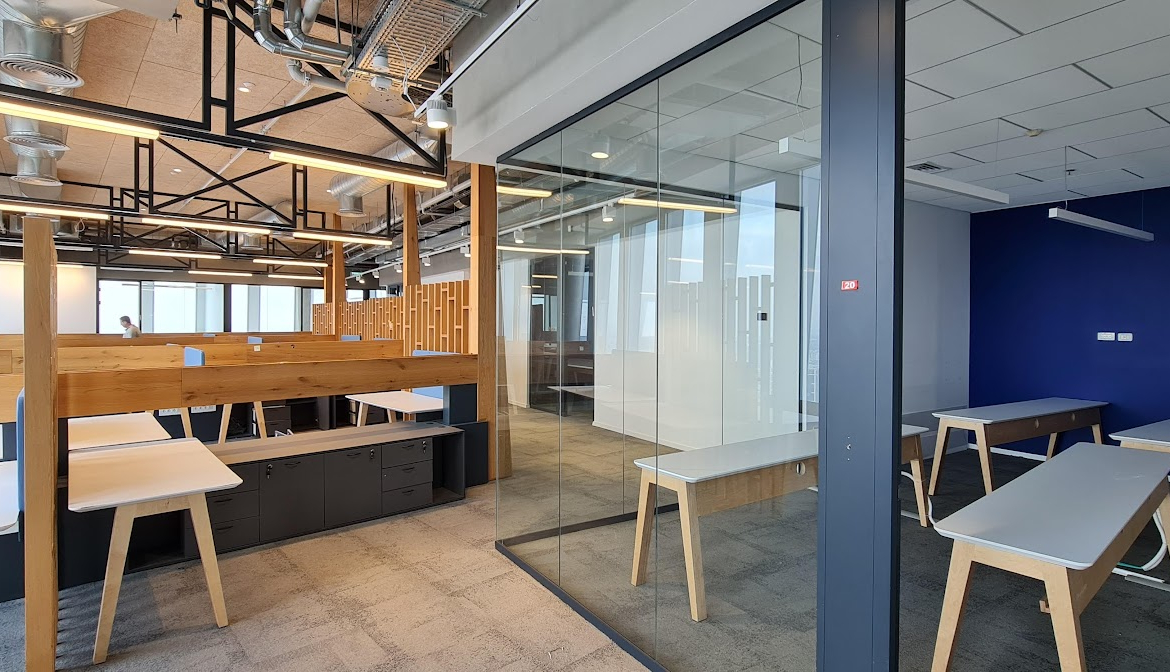 מבט כללי- משרד- חלוקה לחדרים