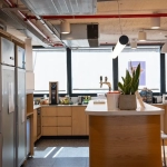 מטבח עם מקומות אוכל