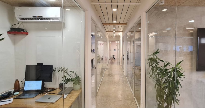 מבט כללי- מסדרון וחלוקה לחדרים