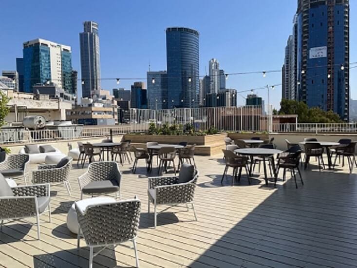 משרד להשכרה 600 מר בבורסה- עם גג פרטי