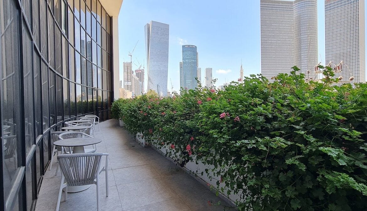 מרפסת פרטית עם נוף