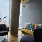 אזור לאונג' קטן במשרדים גדולים להשכרה