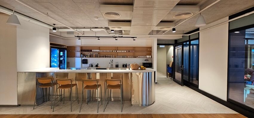 מטבח גדול במשרדים גולים להשכרה בשרונה תל אביב