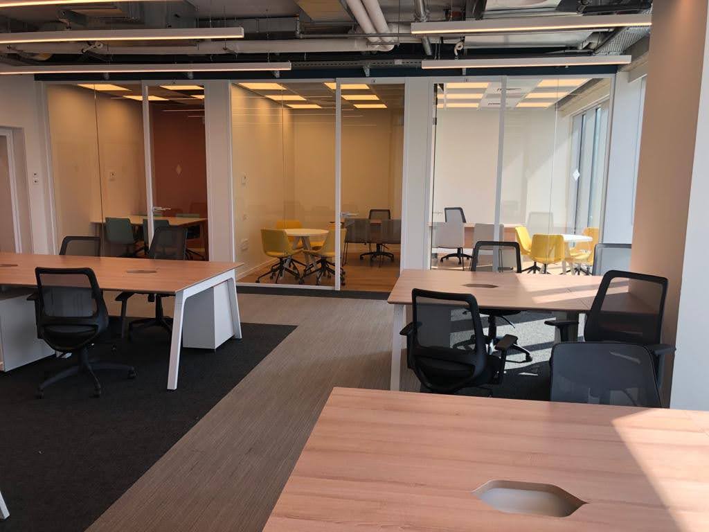 מבט כללי- אופן ספייס וחלוקה לחדרי עבודה