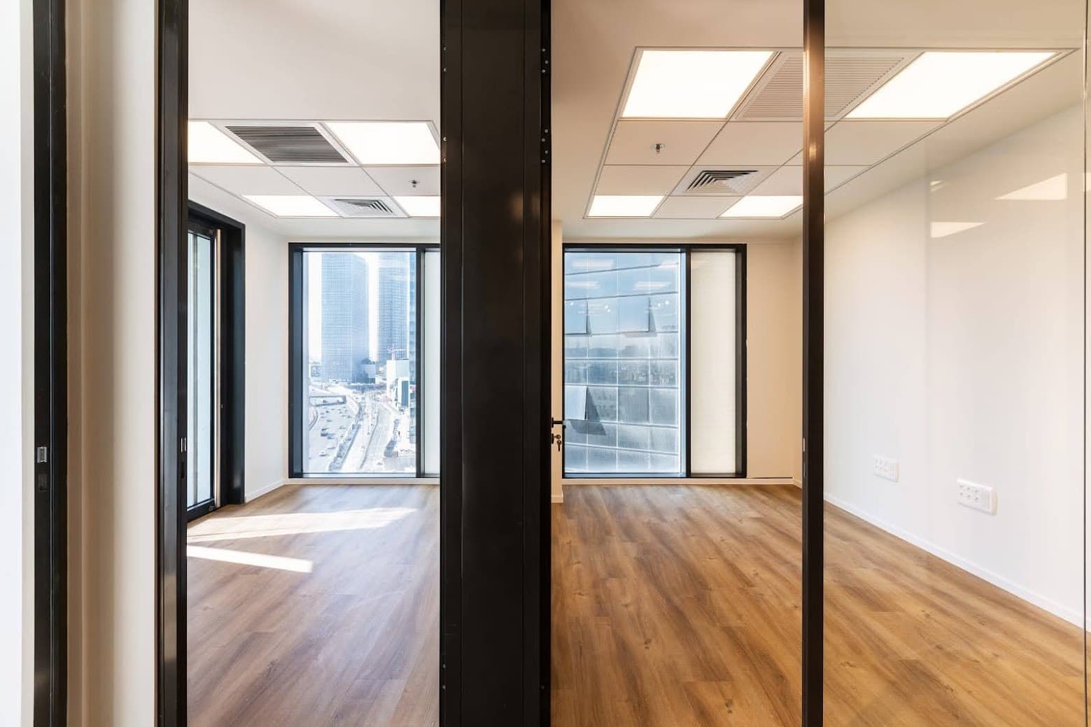 מבט כללי- חלוקה לחדרי עבודה