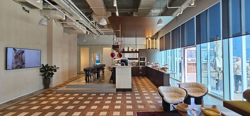 השכרת משרדים לטווח קצר מטבח מאובזר