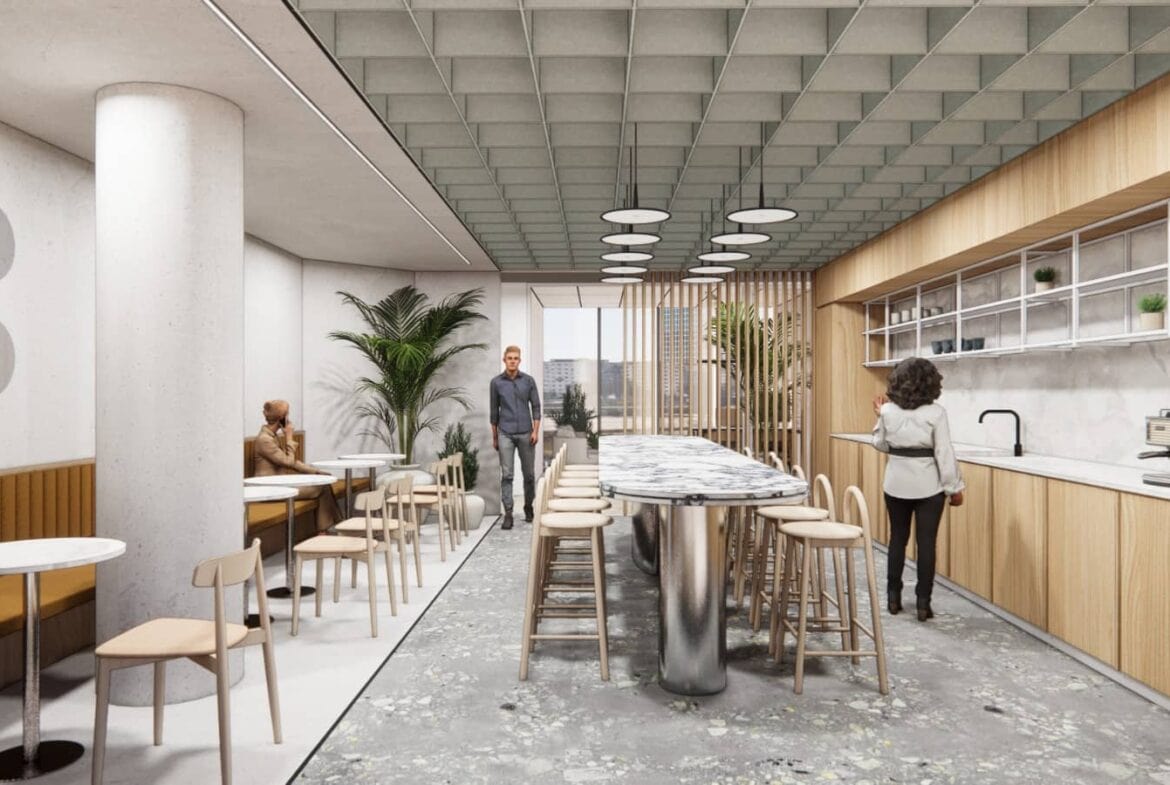 מטבח במשרדים יוקרתיים להשכרה בקריית אונו