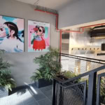 מדרגות למפלס עליון- משרד 260 מ"ר ב-2 מפלסים