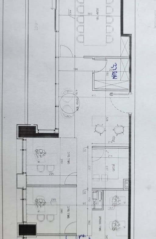 תכנית חלוקה של המשרד- מגדל רסיטל 159 מ