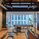 משרד מרוהט עם מרפסת במגדל סקיי - לאונג'