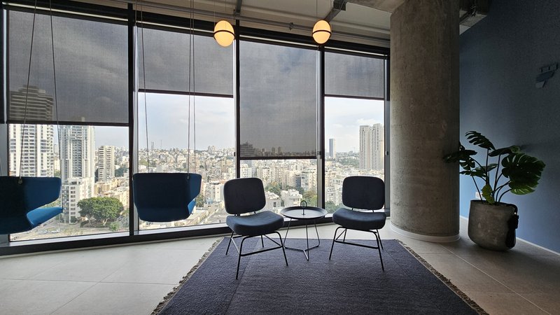 משרד מרוהט במגדל רסיטל - נוף